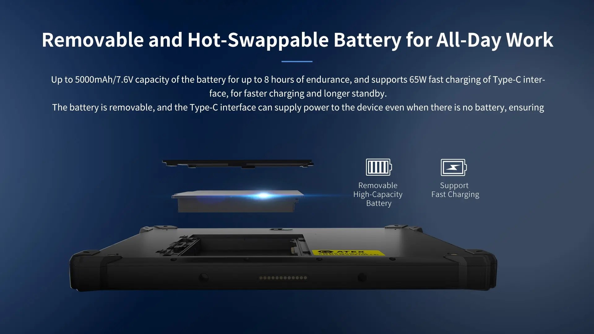 EM-I17J(EX) – vyměnitelná baterie 5000 mAh